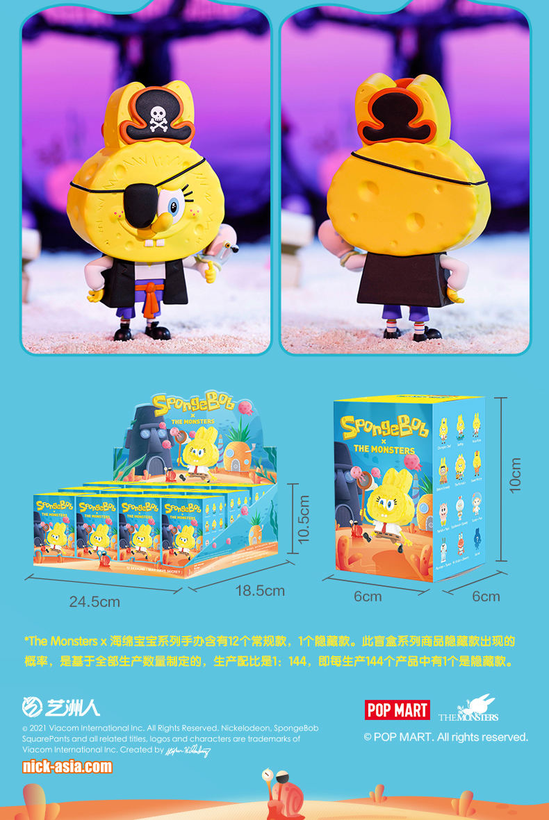 Labubu The Monsters x SpongeBob SquarePants Series Reference Images 11