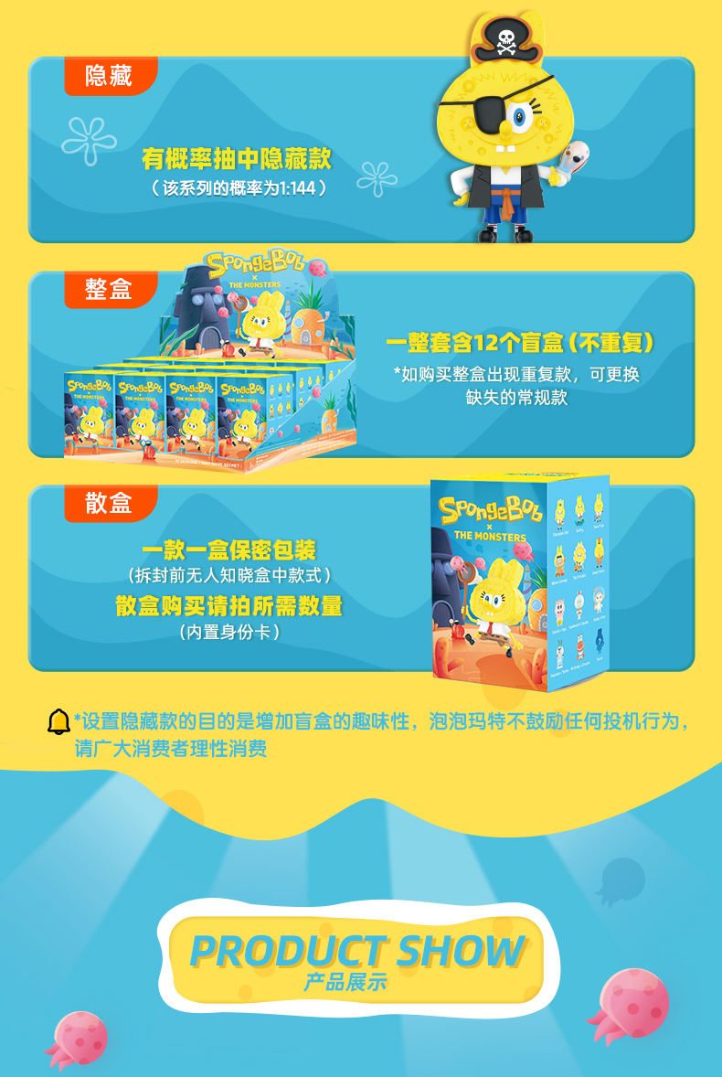 Labubu The Monsters x SpongeBob SquarePants Series Reference Images 5