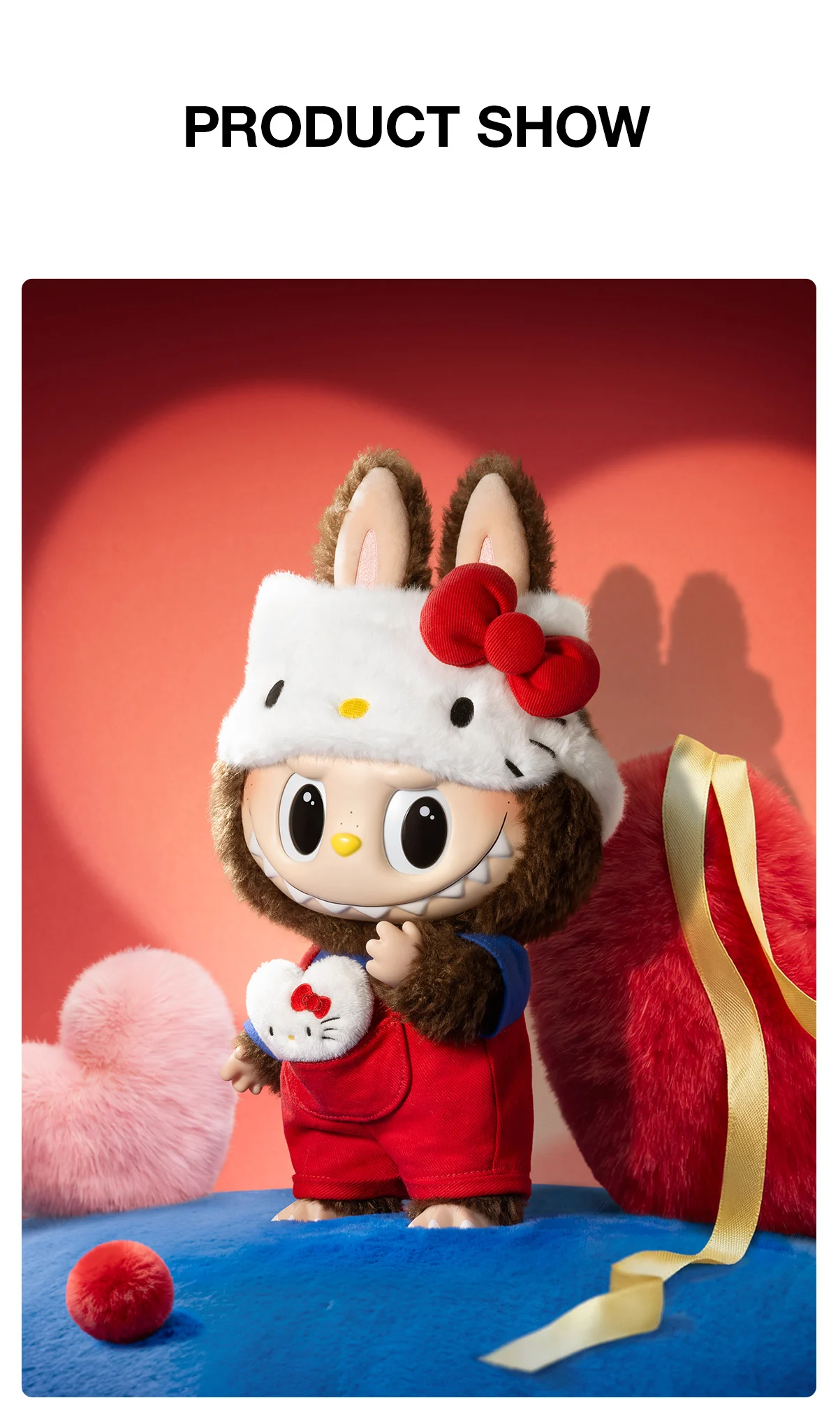 THE MONSTERS × HELLO KITTY 搪胶毛绒公仔 参考图片 8