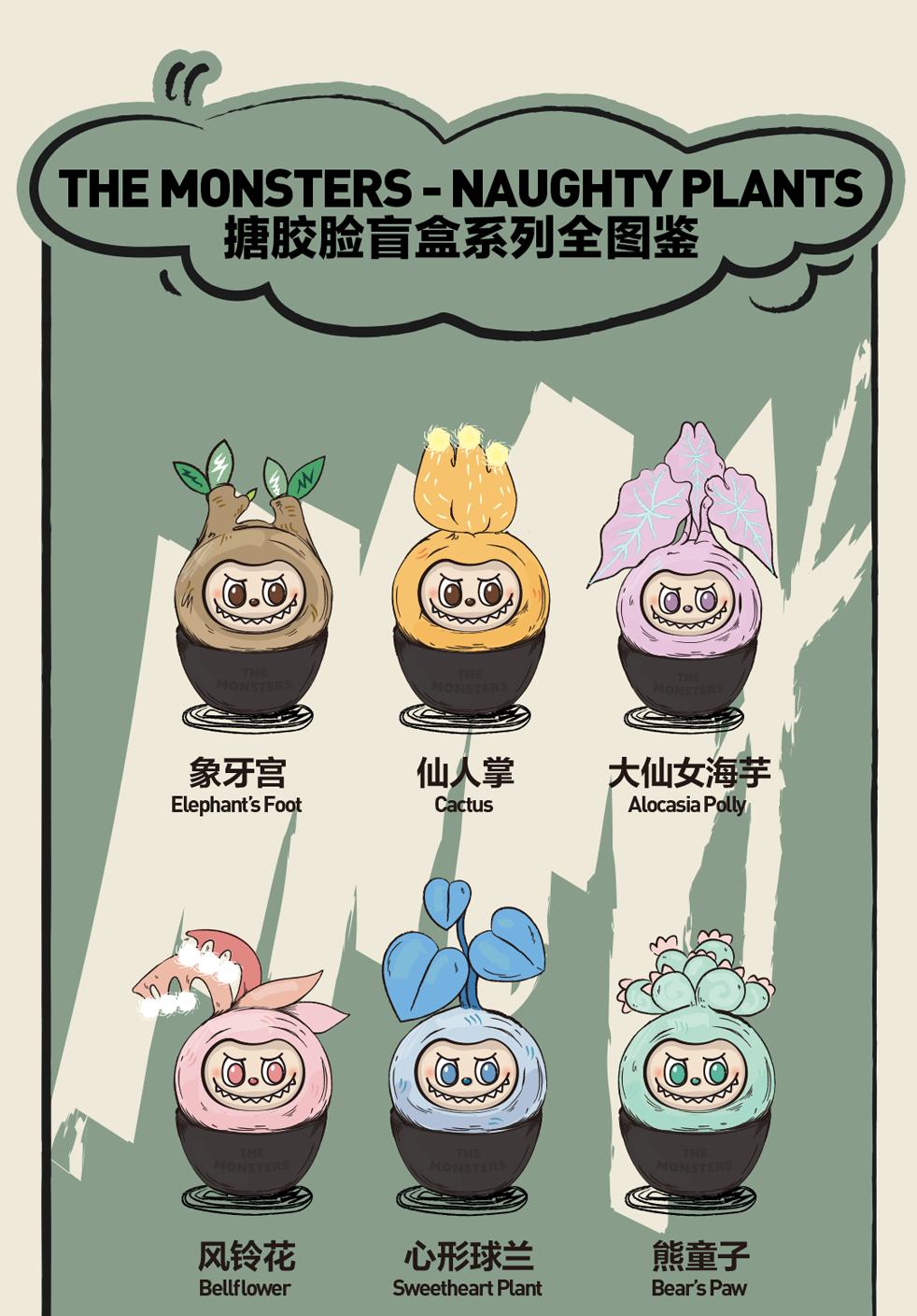 Labubu Naughty Plants Series (Enamel Face) Reference Images 5