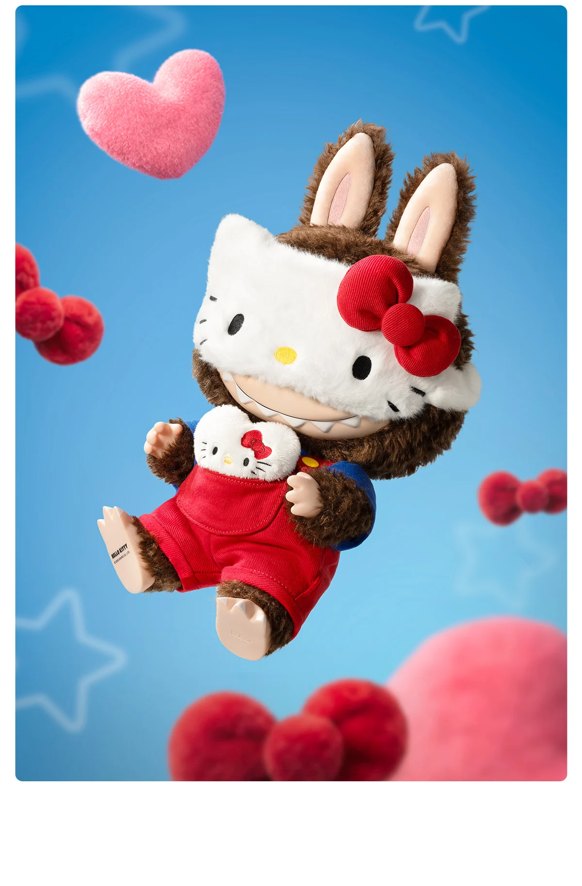 THE MONSTERS × HELLO KITTY 搪胶毛绒公仔 参考图片 9