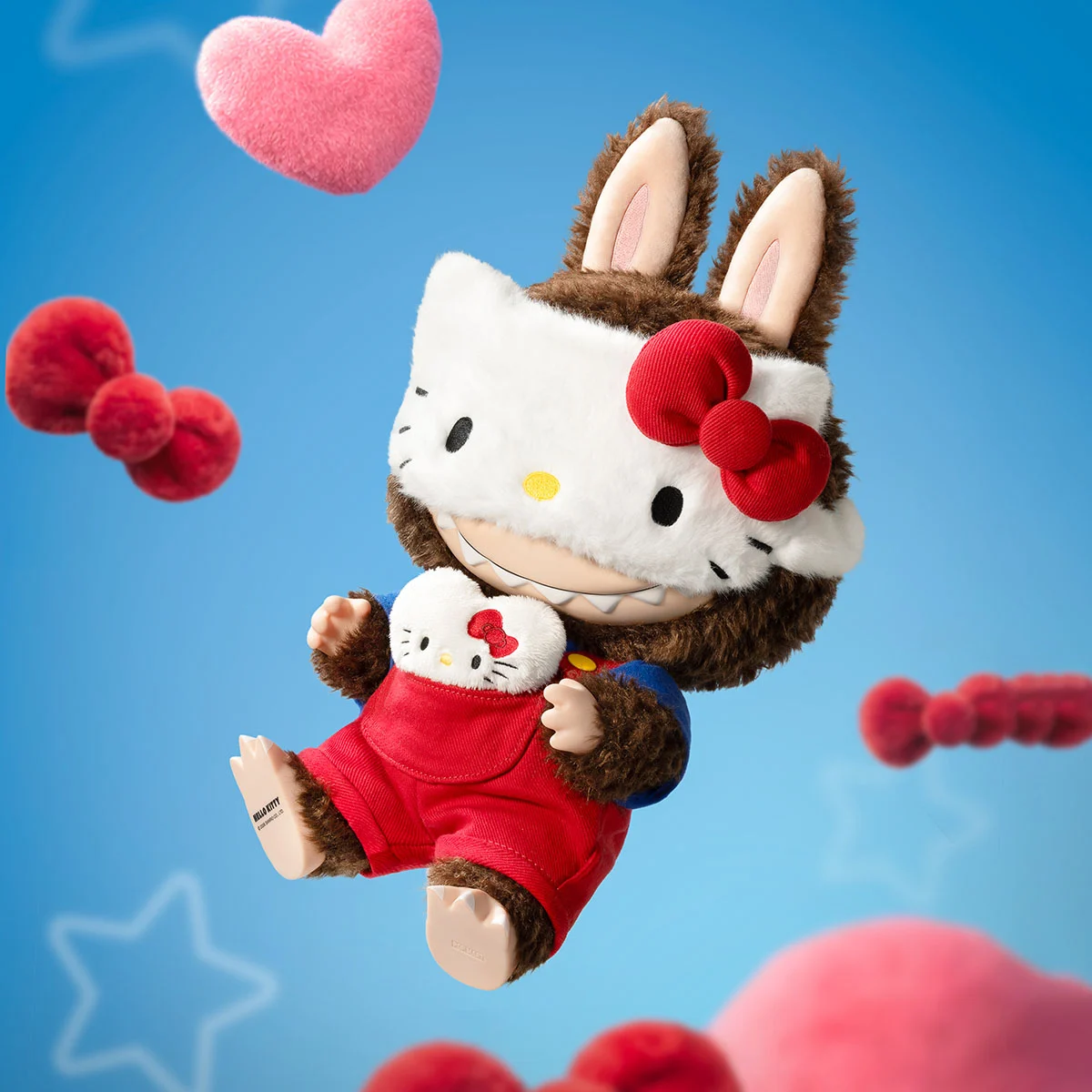 THE MONSTERS × HELLO KITTY 搪胶毛绒公仔 参考图片 4