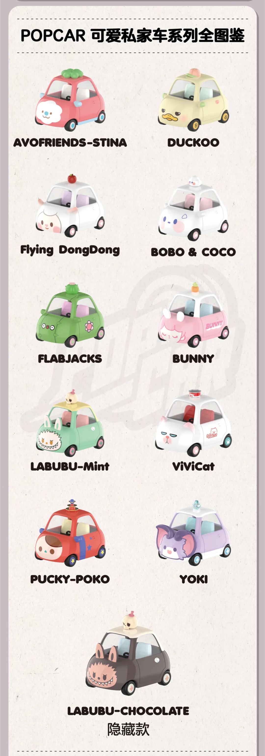 Labubu Cute Private Car Series Reference Images 1