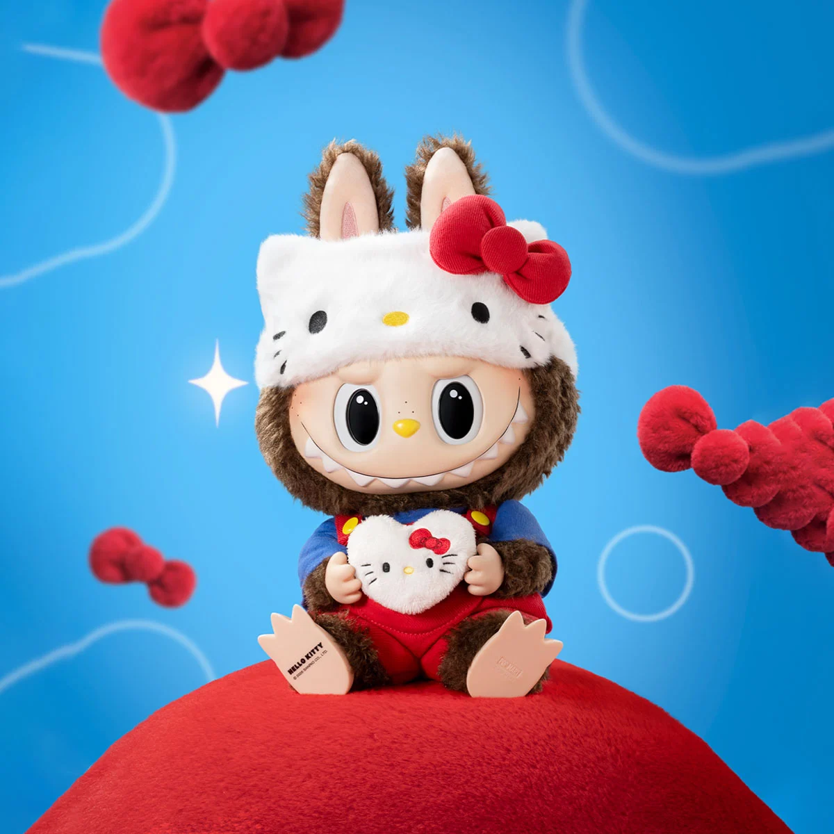 THE MONSTERS × HELLO KITTY 搪胶毛绒公仔 参考图片 2